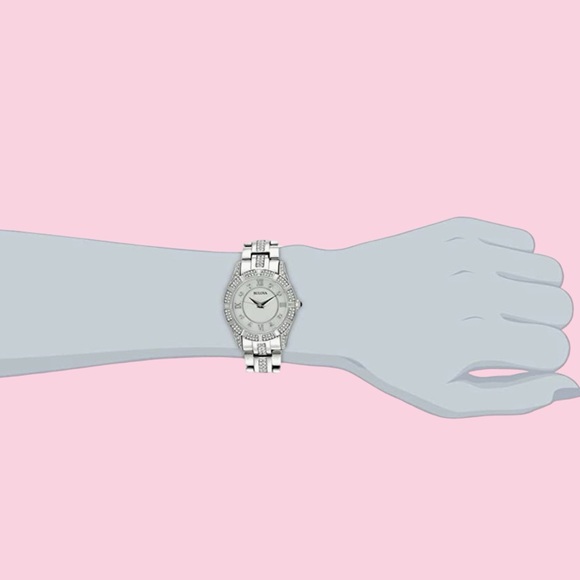 🌺🌸Ladies Bulova Stainless Steel Crystal Quartz Watch🌸🌺 - Picture 5 of 11